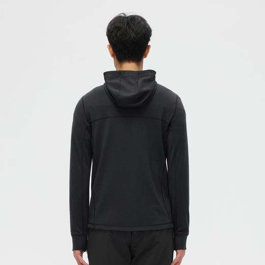 北极狐 男士绵羊毛抓绒外套25秋冬户外保暖连帽羊毛开衫082521026 商品图4