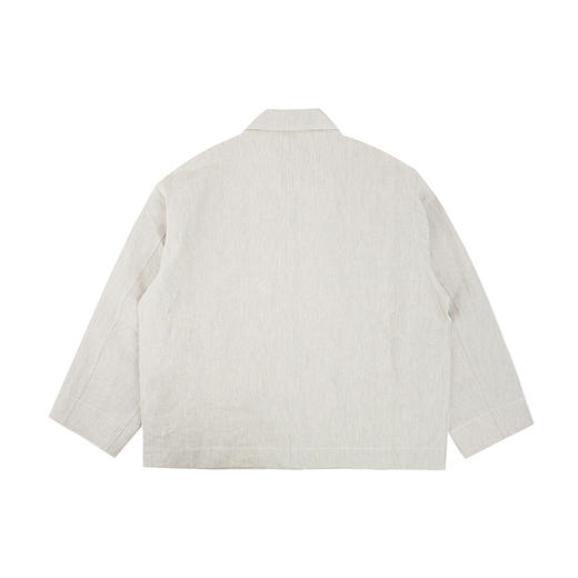 山也 郝 和纸亚麻拼接袖夹克外套 商品图4