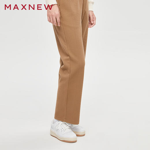 【门店同款】马恩MAXNEW女装针织长裤秋冬季新款休闲百搭时尚松紧 商品图0