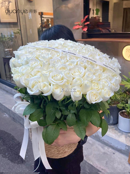 （2款可选）【纯洁的爱与敬意】99支玫瑰抱抱桶 商品图1