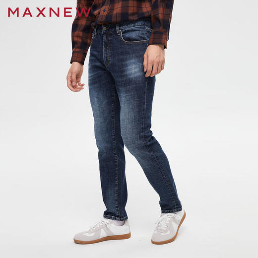 【门店同款】马恩MAXNEW男装牛仔长裤休闲秋季牛仔裤男士直筒百搭 商品图0