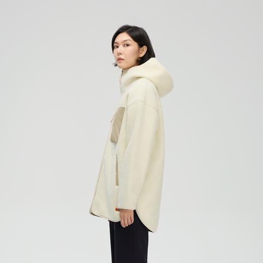 北极狐 女士摇粒绒外套 25秋冬休闲户外保暖中长款外套14600256 商品图2