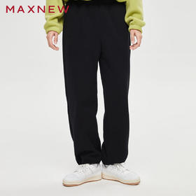 【门店同款】马恩MAXNEW女装针织长裤秋冬宽松百搭潮流休闲运动裤