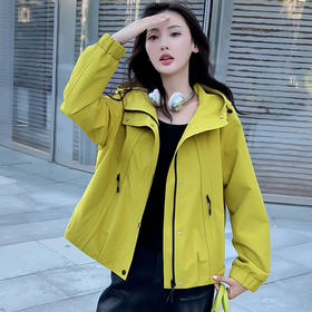 QYM 5927-Y连帽宽松休闲夹克上衣外套