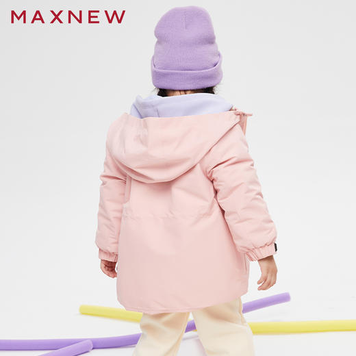 【门店同款】马恩MAXNEW童装秋冬新款女童茄克外套三合一冬季加厚 商品图3