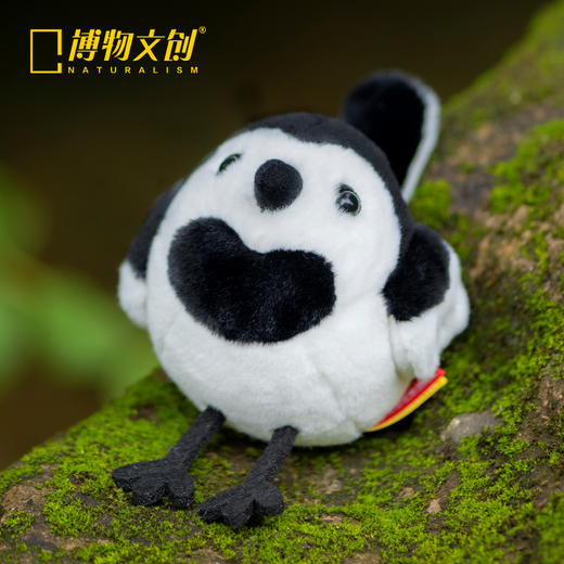 博物文创 啾儿系列第三弹 白鹡鸰 可发声小鸟球啾啾呆萌可爱节日礼物书包挂件 商品图4