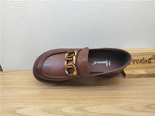 豪行春季女单鞋23138995时尚简约百搭皮鞋乐福鞋 商品图2