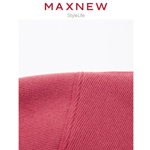 【门店同款】马恩MAXNEW女装家居上衣秋冬季圆领加绒保暖长袖可外 商品图3