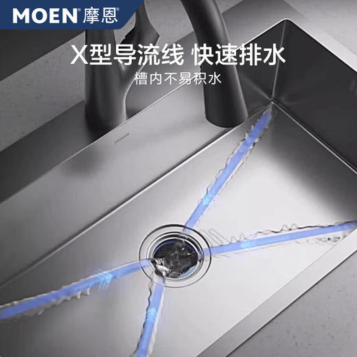 摩恩（MOEN）纳米抗油污枪灰水槽套装7SK75813EB 商品图4