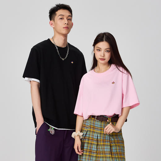 NPC潮牌纯棉【五路财神】彩色印花短袖T男潮流舒适宽松NP45TE01 商品图1