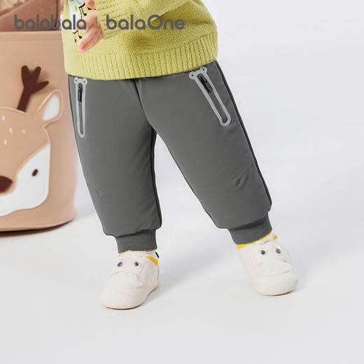 巴拉巴拉balaOne宝宝羽绒裤三防男童女童弯刀裤冬季2025新款长裤 商品图2