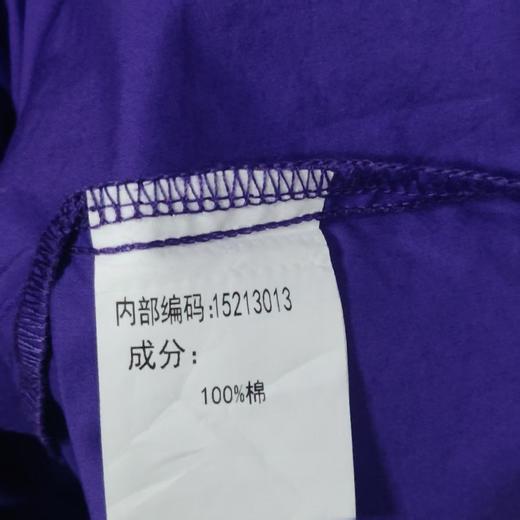 BY翻领撞色字母渐变下摆短袖衬衫（红绿紫）A  夏季 152130130321 商品图6