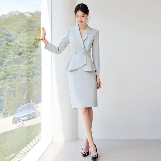 IWY/气质西装半裙女秋季长袖酒店经理销售职业装通勤工作服25CS816 商品图1