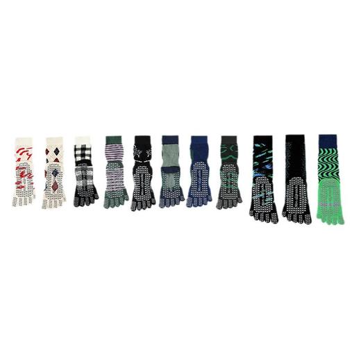 【49元任选3双】【腾飞系列】夏季中筒普拉提五指袜长筒瑜伽袜防滑专业女分指运动袜子（活动产品，收货7天内支持退换） 商品图4