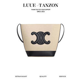 赛琳  黑白 cuir triomphe 水桶包 单肩包 斜挎包 （LZ）