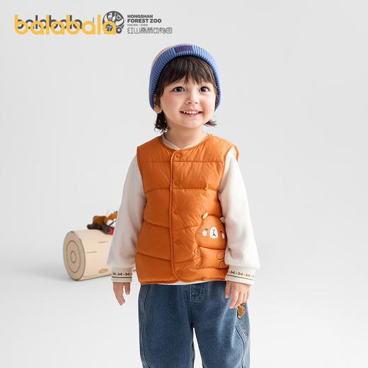 【红山森林动物园IP商场同款】巴拉巴拉儿童羽绒马甲2025新款冬装 商品图2