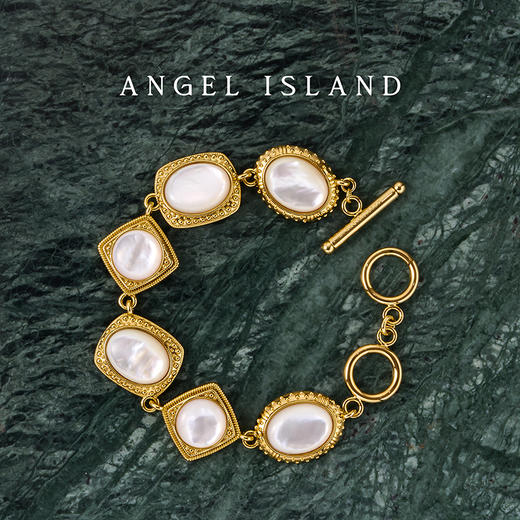 ANGEL ISLAND「月光宝盒」宫廷白贝系列气质手链手饰 商品图1