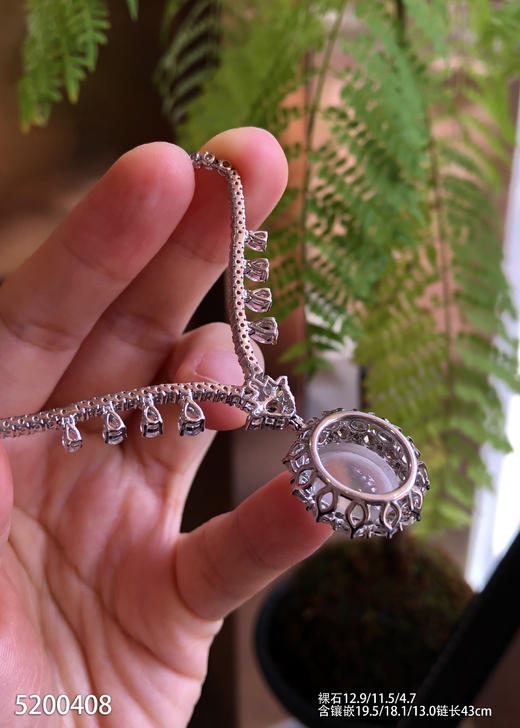 玻璃种蛋面套链【5200408】具体价格微信咨询 商品图5