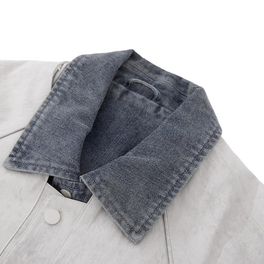 【新品上新】HX 秋季假两件翻领茄克衫外套C105530025101 商品图7