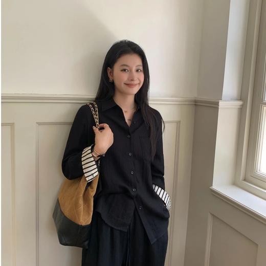 N°28 2025早秋新款设计师针织百搭秋季长袖衬衫长裤套装 885382ZT70 商品图1