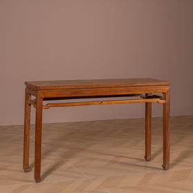 清	黄花梨罗锅枨马蹄腿条桌