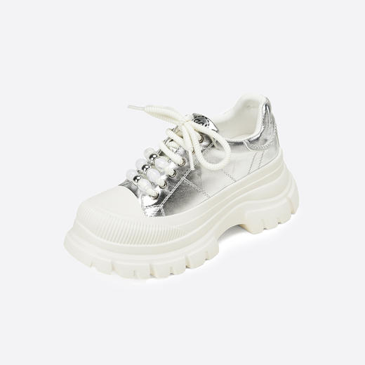 Westory2025年秋季厚底系带运动鞋板鞋休闲深口单鞋S25CM76471 商品图9