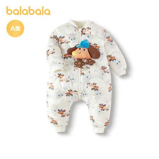 【商场同款】巴拉巴拉童装婴儿连体衣羽绒服冬装宝宝衣服外出萌趣 商品图4