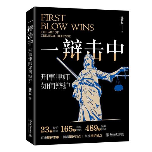 一辩击中：刑事律师如何辩护 陈洪兵 著 北京大学出版社 商品图0