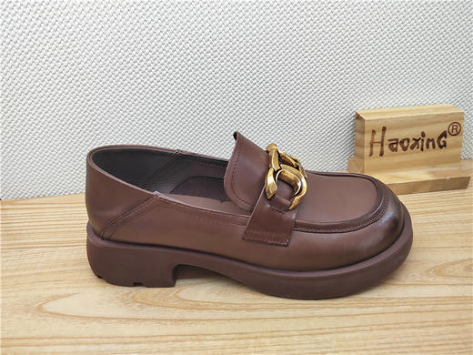 豪行春季女单鞋23138995时尚简约百搭皮鞋乐福鞋 商品图0