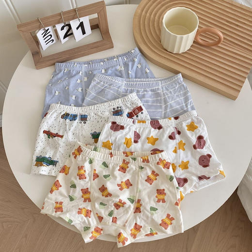 【家居百货】5条包邮【品牌盒装儿童内裤 】高支高密度纯棉内裤品质不要太好了 商品图8