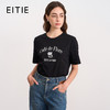 EITIE爱特爱夏季时尚百搭打底舒适圆领印花T恤女7702402 商品缩略图0