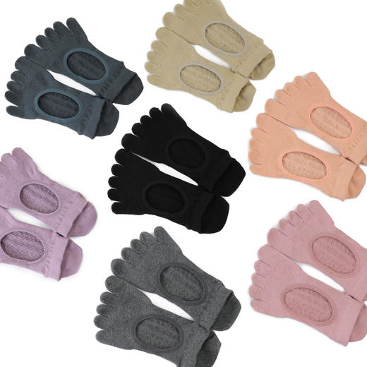 【49元任选3双】【腾飞系列】夏季瑜伽袜分指防滑袜普拉提袜五指袜运动袜专业女脚趾全棉地板袜（活动产品，收货7天内支持退换） 商品图4