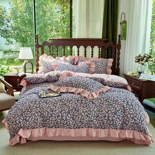 精选法式花边全棉纯棉四件套床单被套床上用品G110500002 商品图0