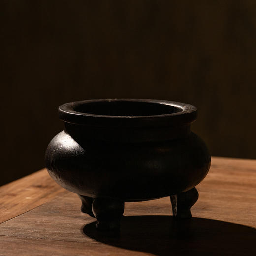 清	木雕三足鬲式炉 商品图3