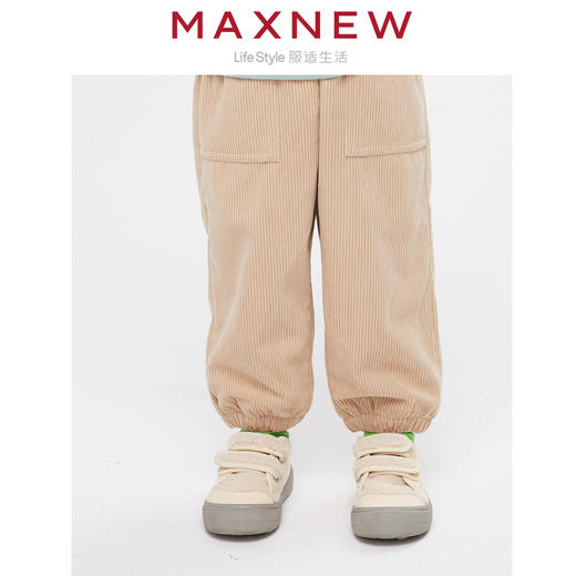 【门店同款】马恩MAXNEW童装秋冬男小童灯芯绒裤冬季加厚保暖束脚 商品图3