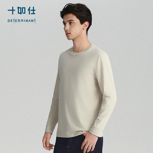 秋冬针织圆领平纹亲肤长袖T恤-T06-C1 商品图8