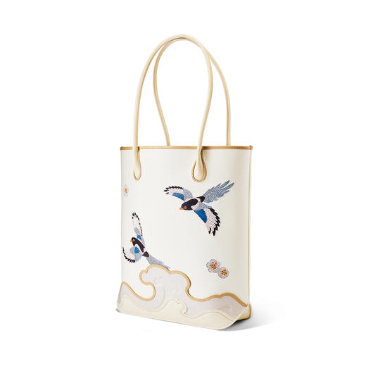 “鹊起云端”木镶嵌马赛克托特包 商品图7