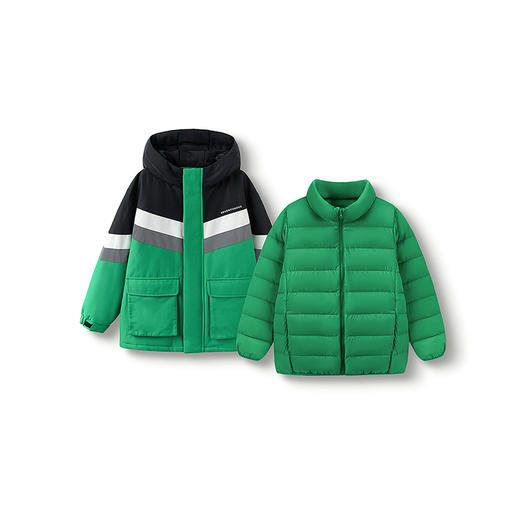 巴拉巴拉balaOne童装儿童羽绒服男童女童2025冬季加厚保暖两件套 商品图4