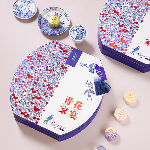 立家国宝芳华系青花家宴中秋月饼礼盒 [礼御团圆] 商品图1