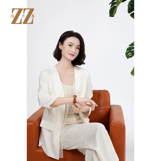 佐尔美中国风假两件气质时尚提花上衣外套女M43SY09 商品图3