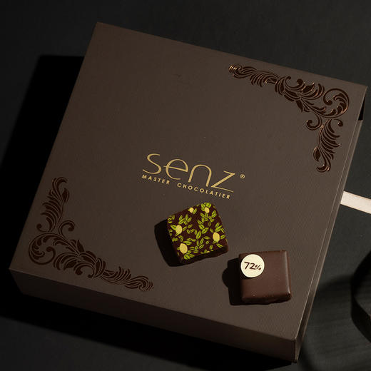 心之SENZ【经典礼盒】16粒十种口味手工甘纳许夹心巧克力礼盒 商品图3