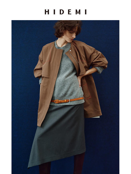 HIDEMI 进口头层牛皮帅气手工包皮扣复古百搭腰带皮带 商品图7