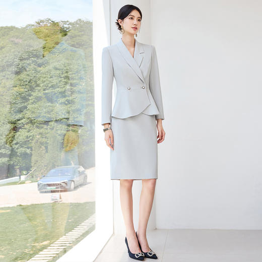 IWY/气质西装半裙女秋季长袖酒店经理销售职业装通勤工作服25CS816 商品图3