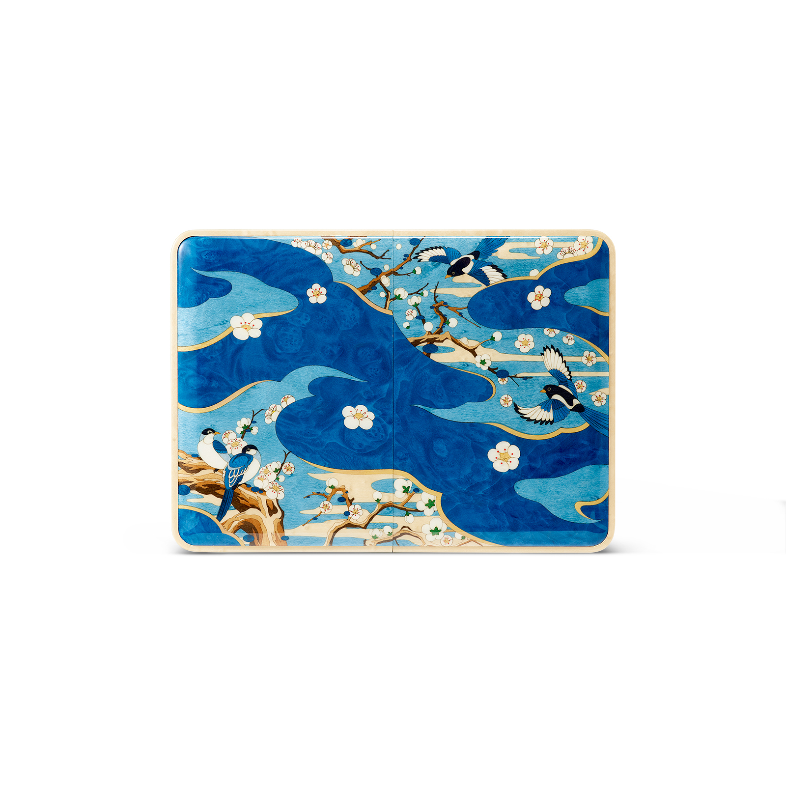 镶嵌”鹊起云端“主题凤翼梳妆匣