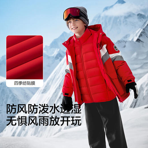巴拉巴拉balaOne童装儿童羽绒服男童女童2025冬季加厚保暖两件套 商品图3