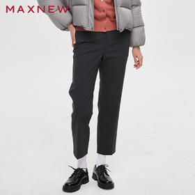 【门店同款】马恩MAXNEW女装秋冬款梭织长裤百搭休闲时尚潮流小个