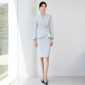 IWY/气质西装半裙女秋季长袖酒店经理销售职业装通勤工作服25CS816