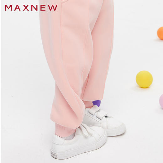 【门店同款】马恩MAXNEW童装秋冬女小童外穿运动卫裤束脚休闲裤加 商品图2