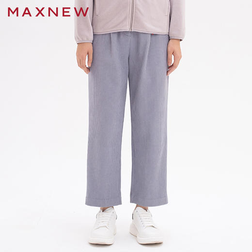 【门店同款】马恩MAXNEW女装灯芯绒长裤秋冬休闲直筒裤子加绒保暖 商品图2