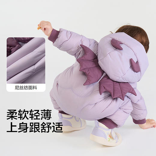【商场同款】巴拉巴拉童装宝宝连体衣羽绒服冬装外出抱衣时尚萌趣 商品图3